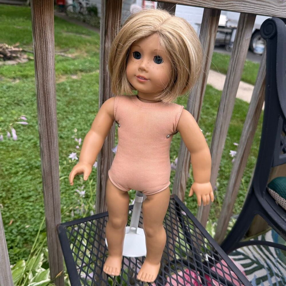 American Girl Truly Me Doll Blonde Bob Blue Eyes Freckles 18 Inch